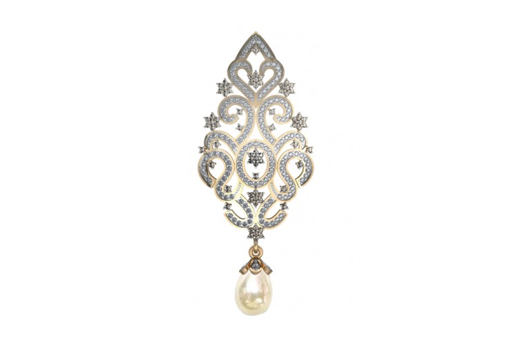 Alluring Pearl & Diamond Pendant